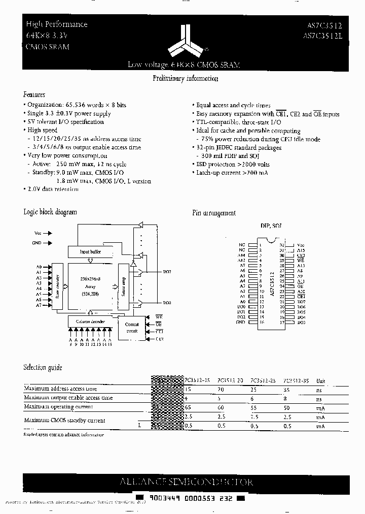 AS7C3512L-12PC_6004172.PDF Datasheet