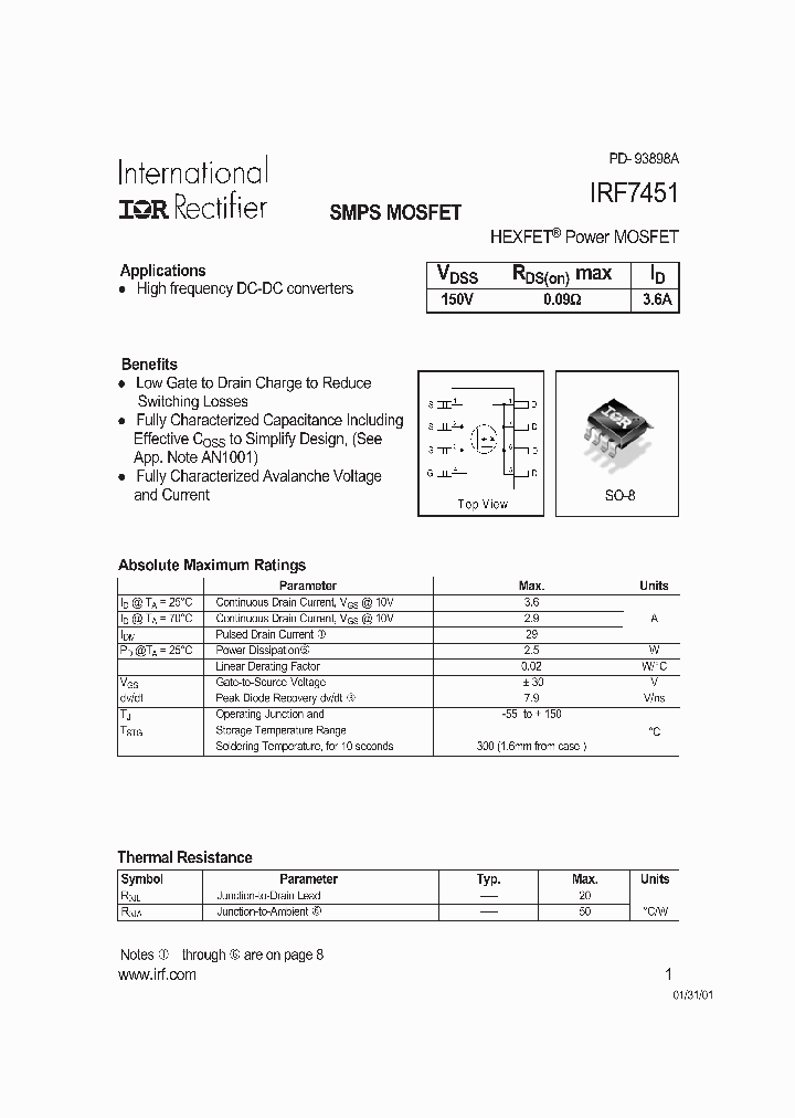 IRF7451_6015602.PDF Datasheet