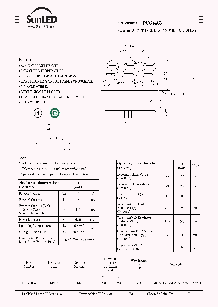 DUG14C3_6019378.PDF Datasheet