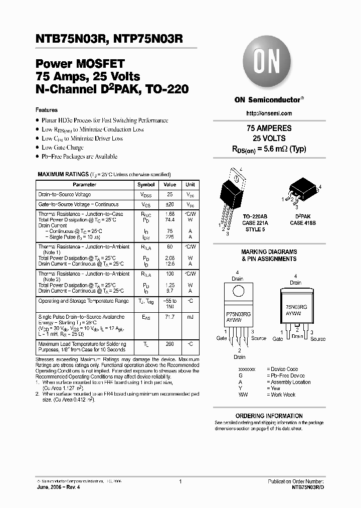 NTP75N03RG_6020166.PDF Datasheet