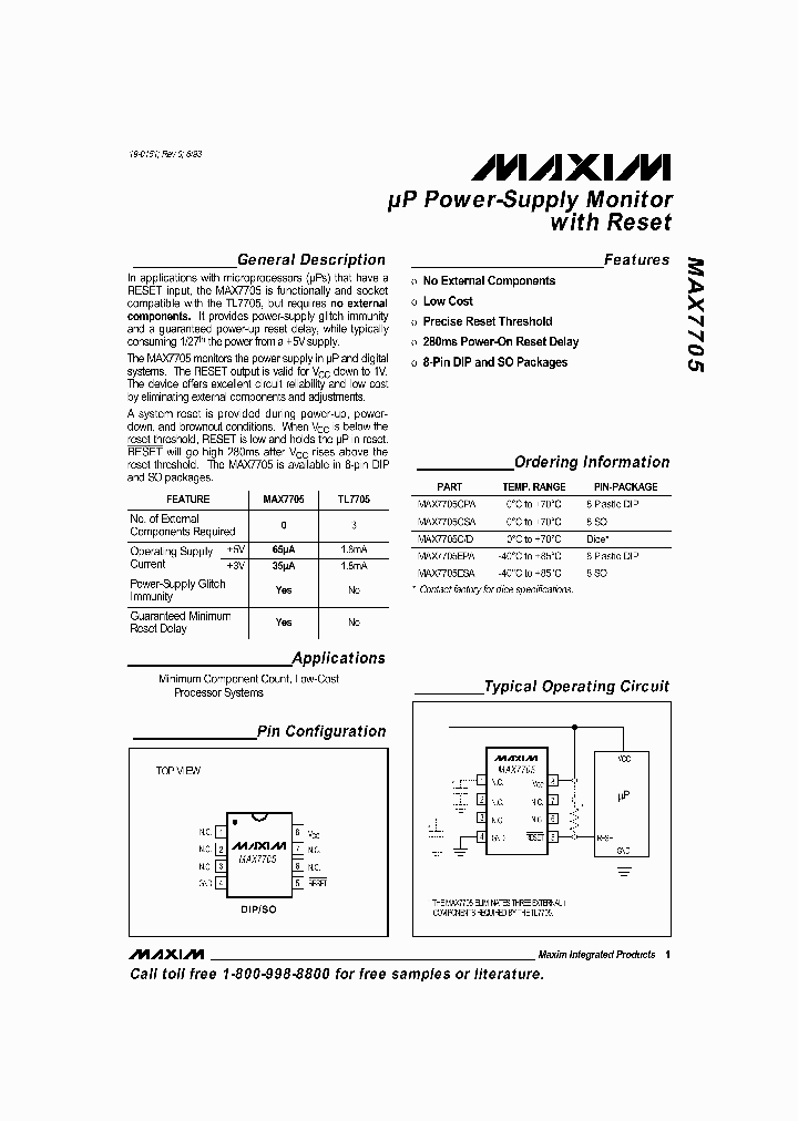 MAX7705EWA_6041865.PDF Datasheet