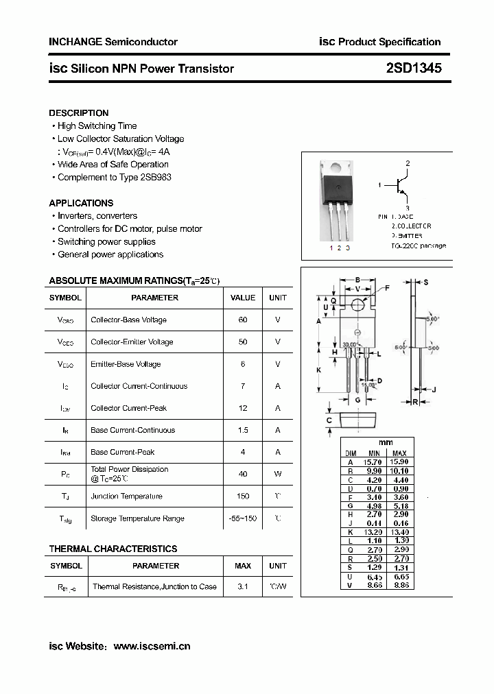 2SD1345_6042135.PDF Datasheet