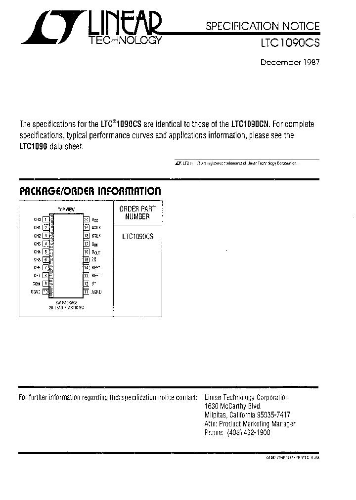 LTC1090CS_6041755.PDF Datasheet