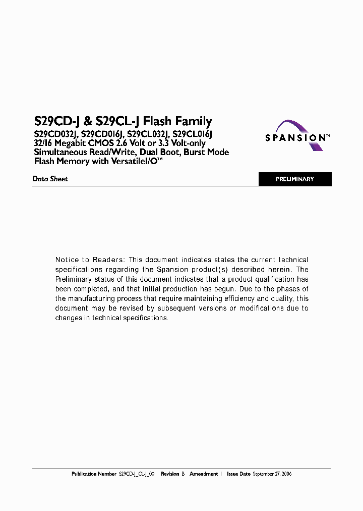S29CD032J0JQFI133_6033289.PDF Datasheet