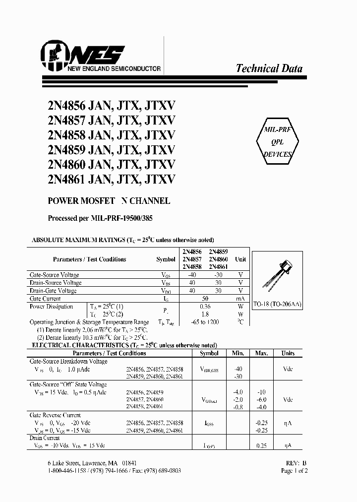JANTXV2N4860_6047125.PDF Datasheet