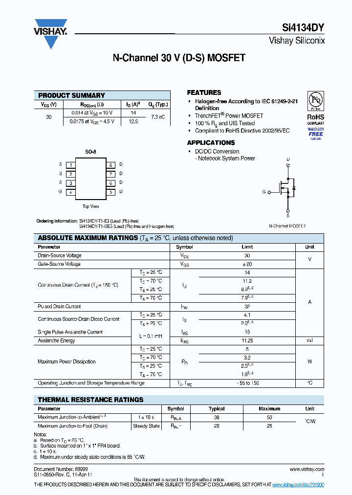 SI4134DY-T1-GE3_6047052.PDF Datasheet