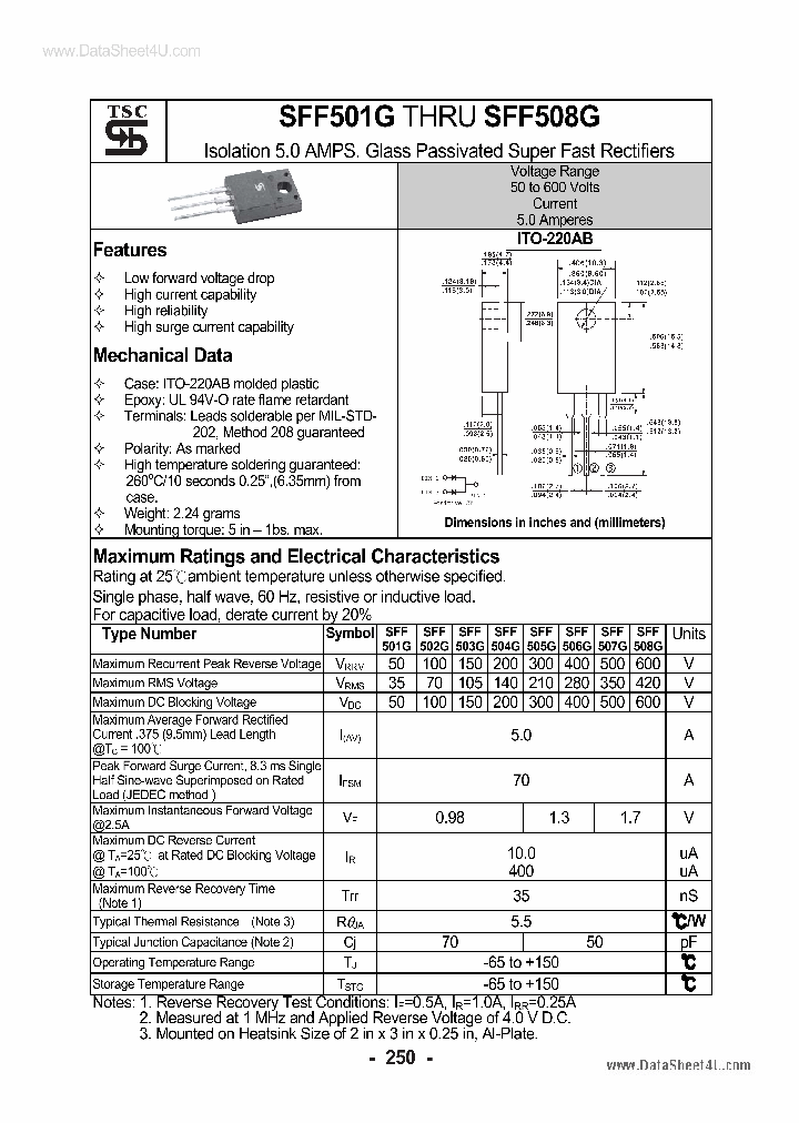 SFF501G_6048138.PDF Datasheet