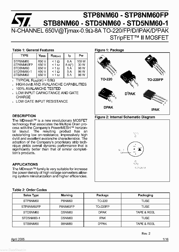 STB8NM60_6054468.PDF Datasheet