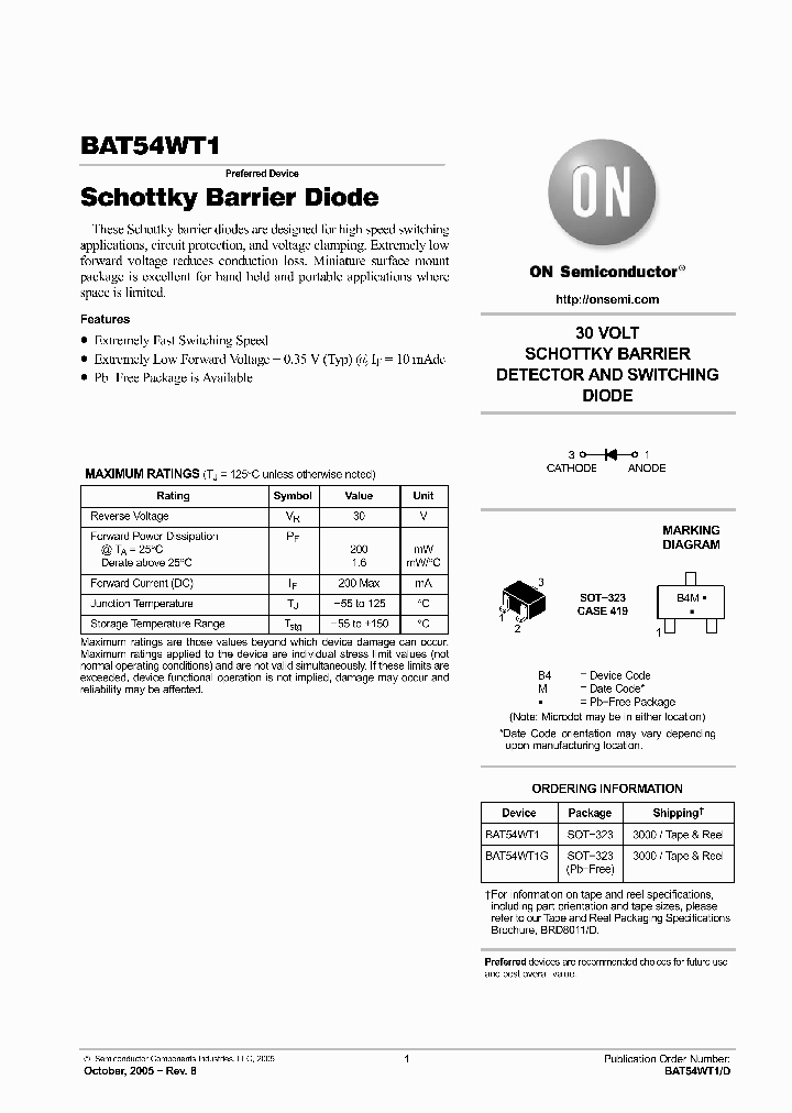 BAT54WT1G_6051618.PDF Datasheet