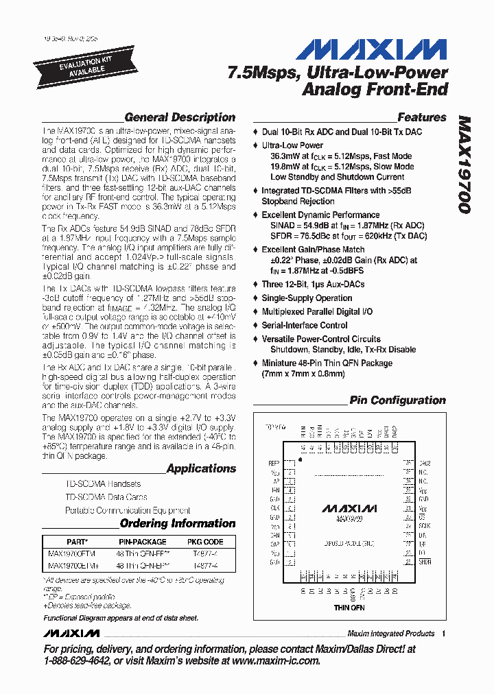 MAX19700ETMT_6055784.PDF Datasheet
