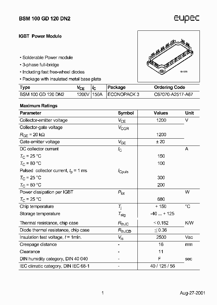 BSM100GD120DN2V2_6056197.PDF Datasheet