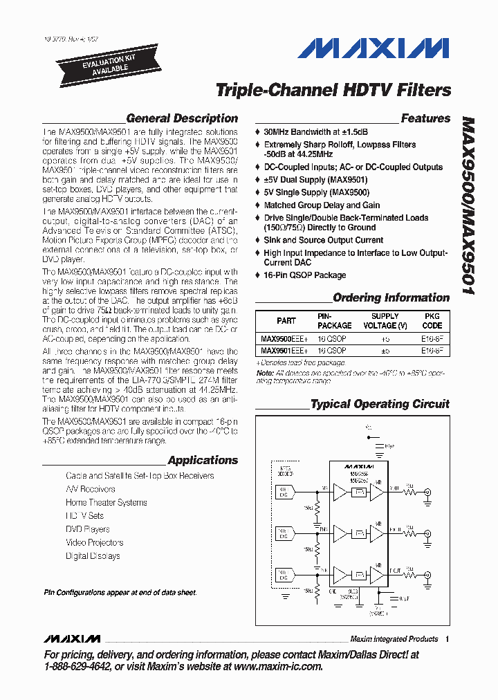 MAX9500EEE_6061644.PDF Datasheet