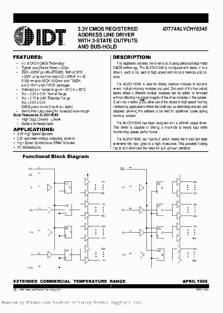IDT74ALVCH16345PA_6069885.PDF Datasheet