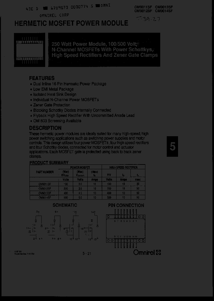 OM9013SF_6071797.PDF Datasheet