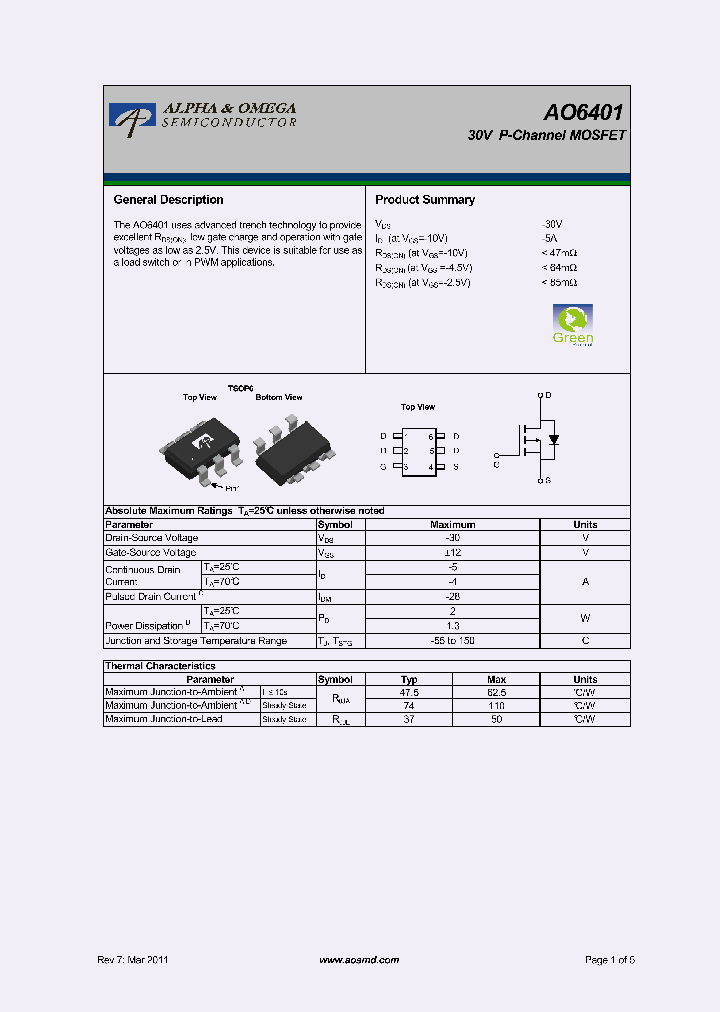 AO6401_6071827.PDF Datasheet