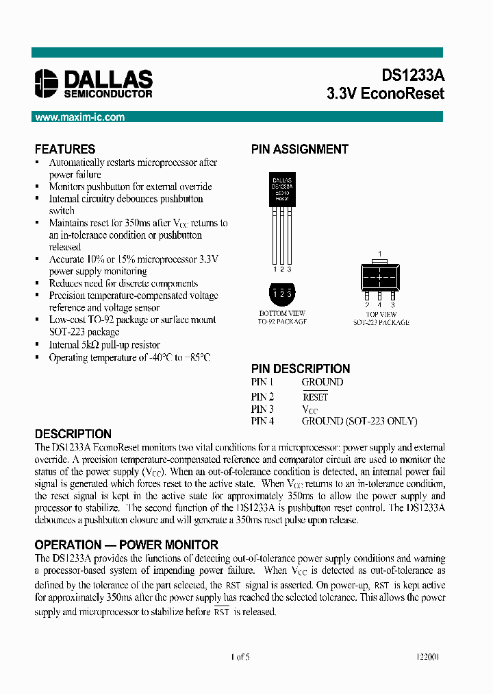 DS1233A-15_6071872.PDF Datasheet
