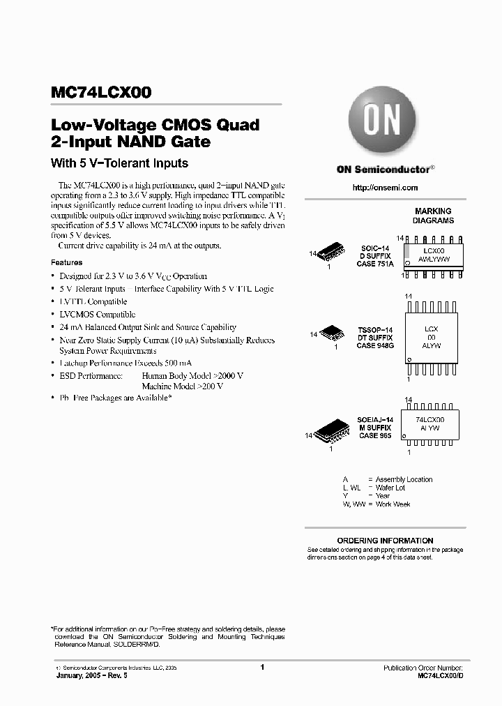 MC74LCX00MEL_6072603.PDF Datasheet