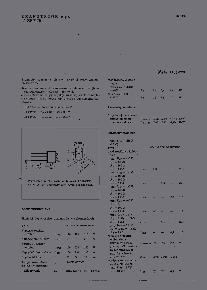 BFP179_6084458.PDF Datasheet