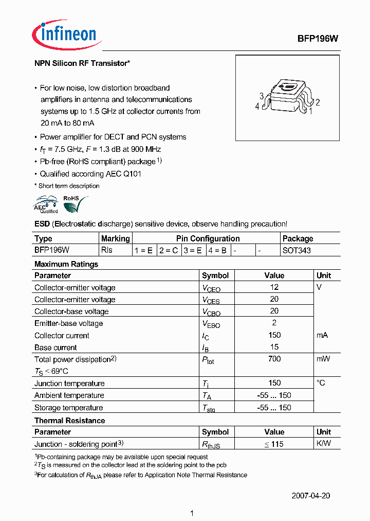 BFP196W07_6084512.PDF Datasheet
