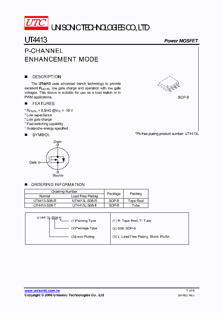 UT4413-S08-R_6086296.PDF Datasheet