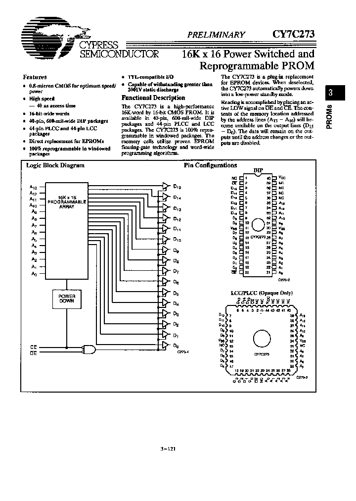 CY7C273-45PC_6084336.PDF Datasheet