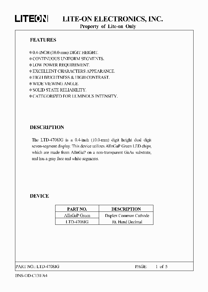 LTD-4708JG_6088985.PDF Datasheet
