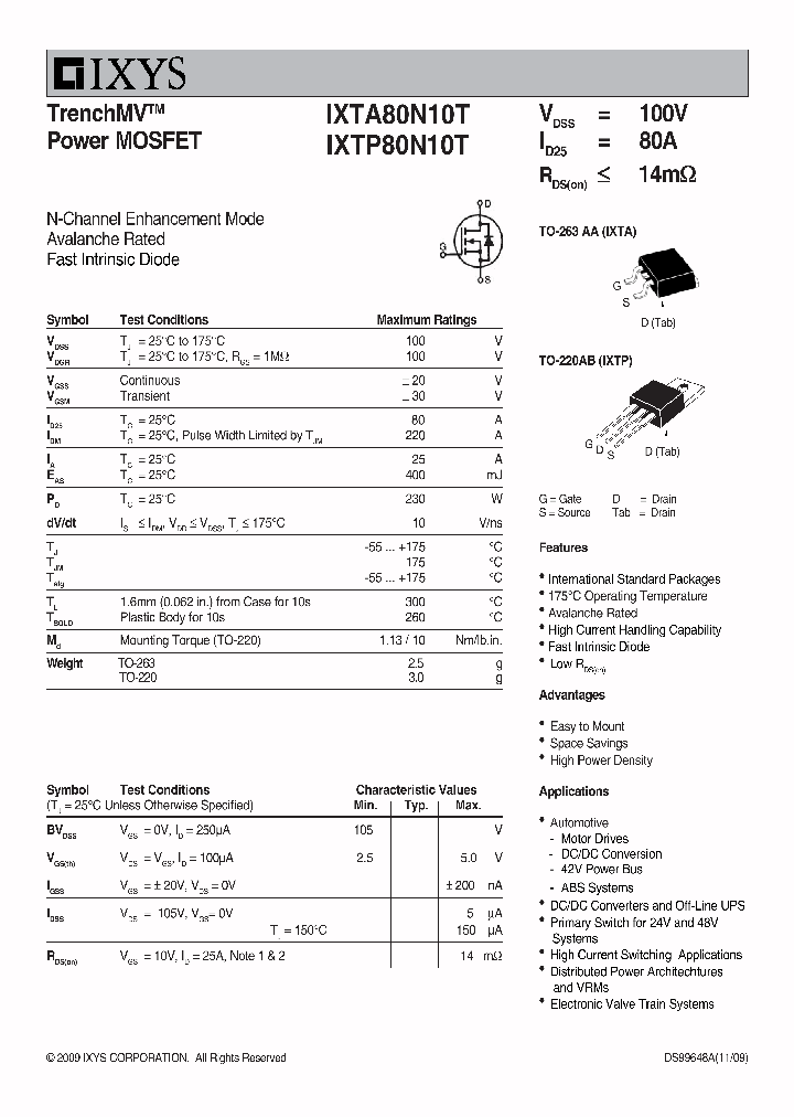 IXTA80N10T_6094029.PDF Datasheet