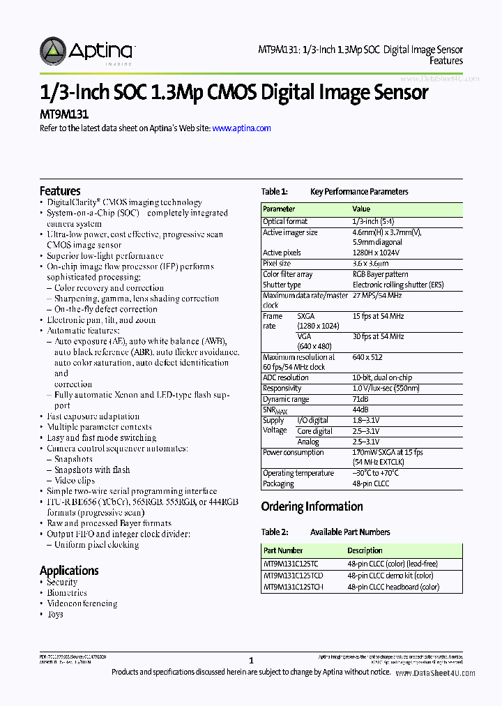 MT9M131_6101481.PDF Datasheet