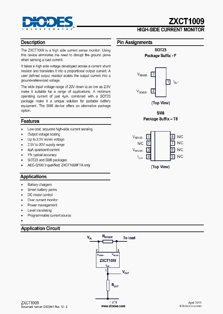 ZXCT1009F-7_6101187.PDF Datasheet