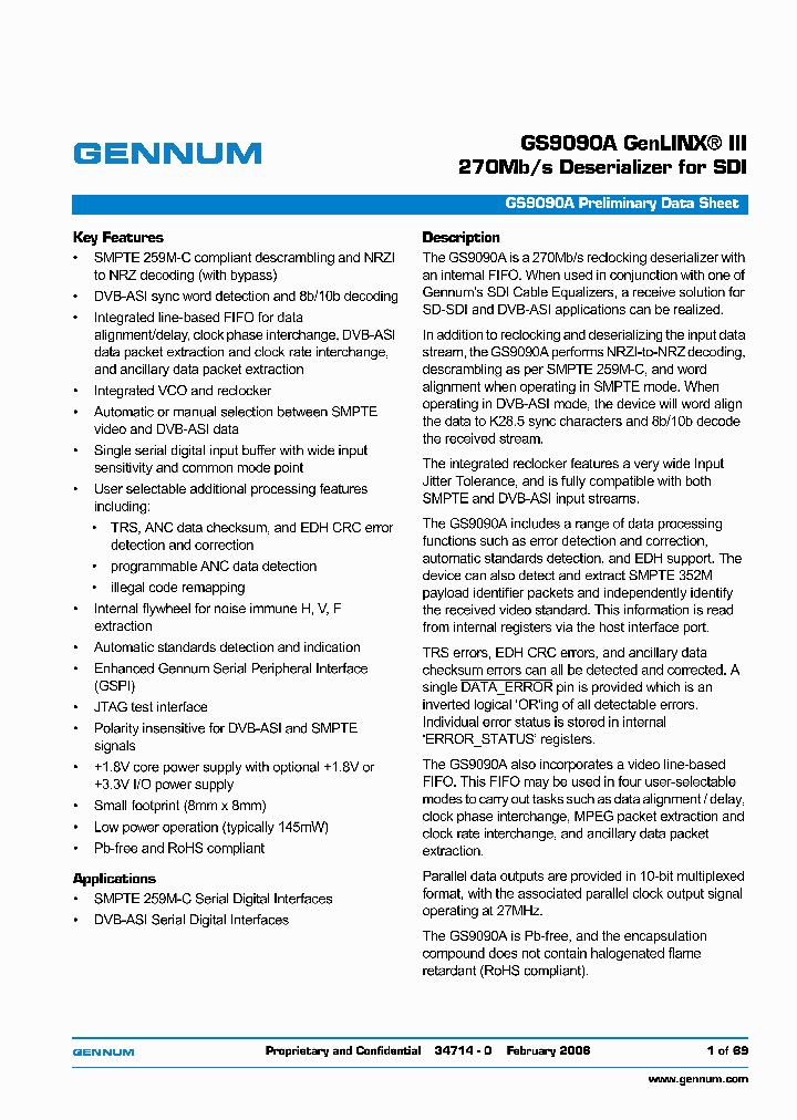 GS9090ACNE3_6103732.PDF Datasheet
