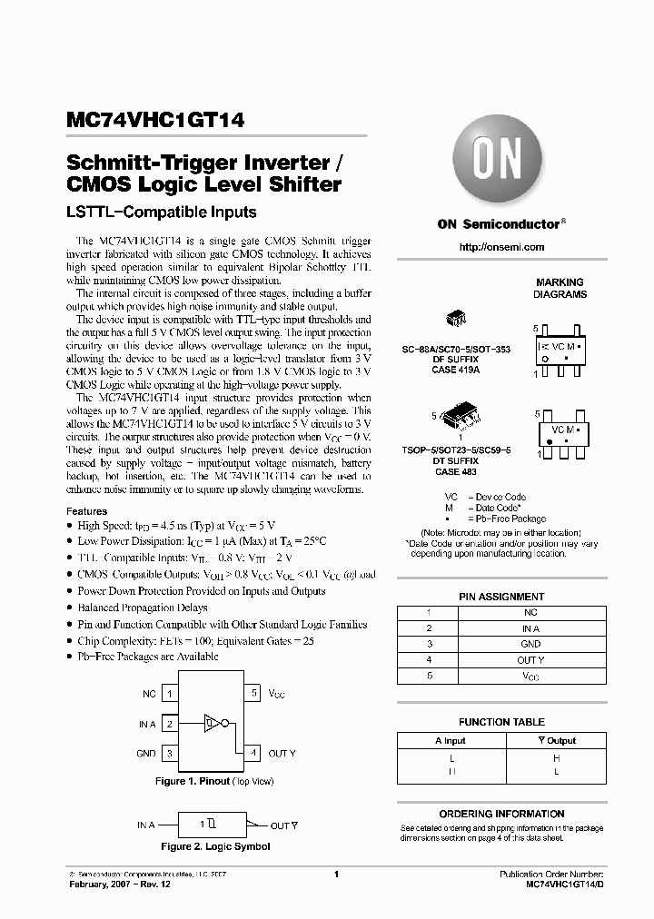 M74VHC1GT14DFT2G_6109157.PDF Datasheet