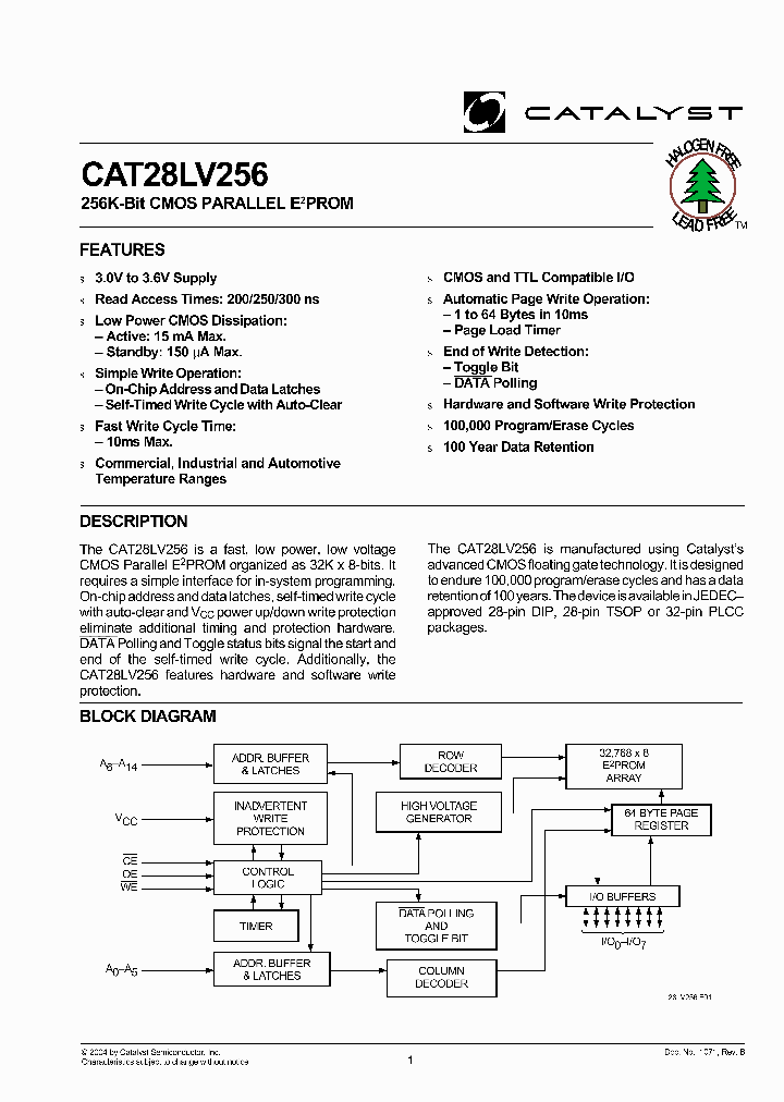 CAT28LV256PE-25T_6104664.PDF Datasheet