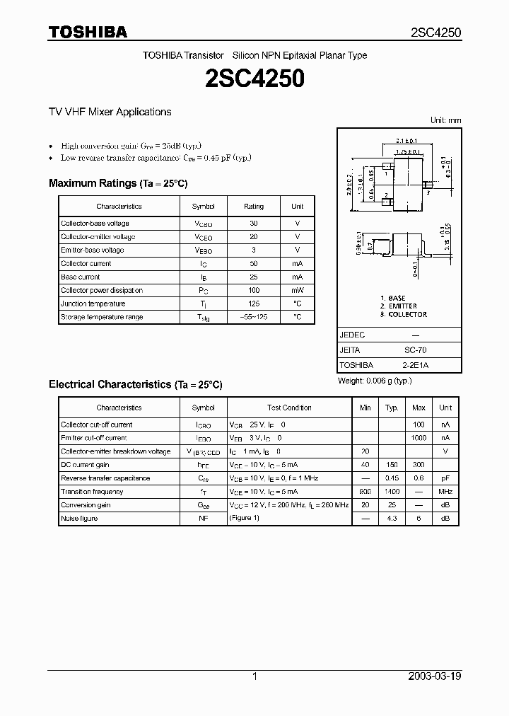 2SC4250_6118798.PDF Datasheet