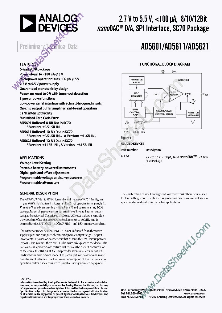 AD5611_6119440.PDF Datasheet