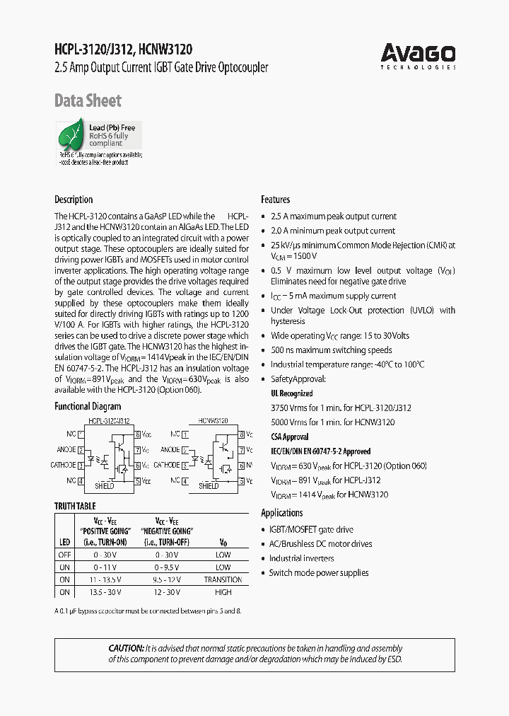 HCNW3120_6119194.PDF Datasheet