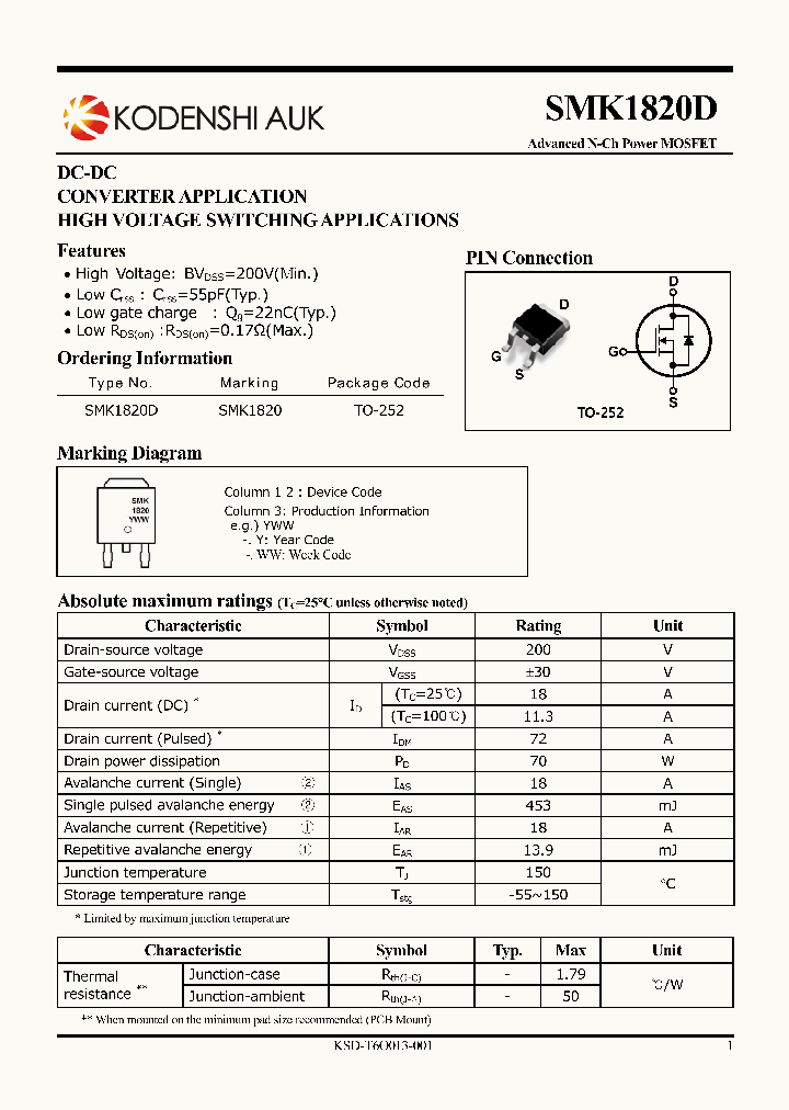 SMK1820D_6119601.PDF Datasheet