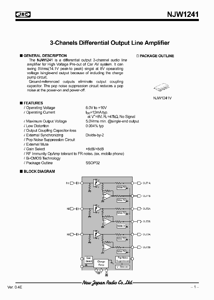 NJW1241_6121139.PDF Datasheet