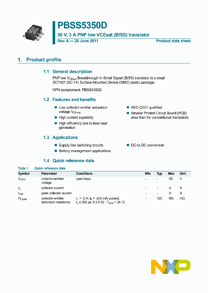 PBSS5350D_6127753.PDF Datasheet