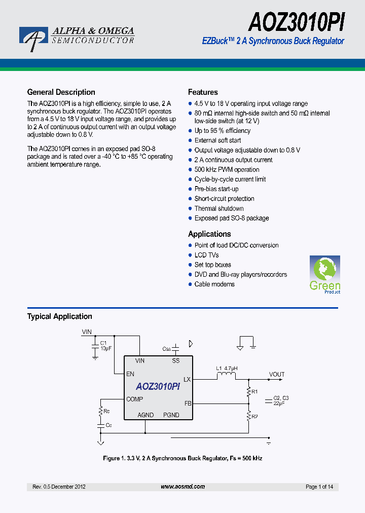 AOZ3010PI_6130729.PDF Datasheet