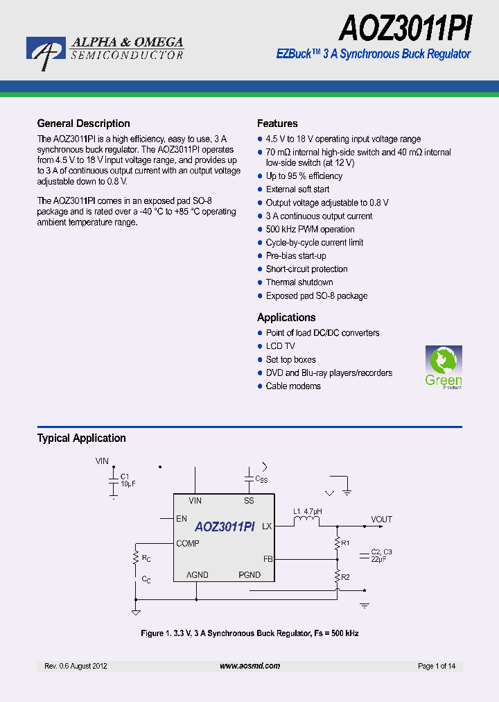 AOZ3011PI_6130730.PDF Datasheet