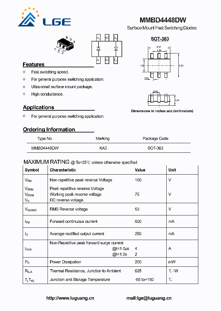 MMBD4448DW_6131857.PDF Datasheet