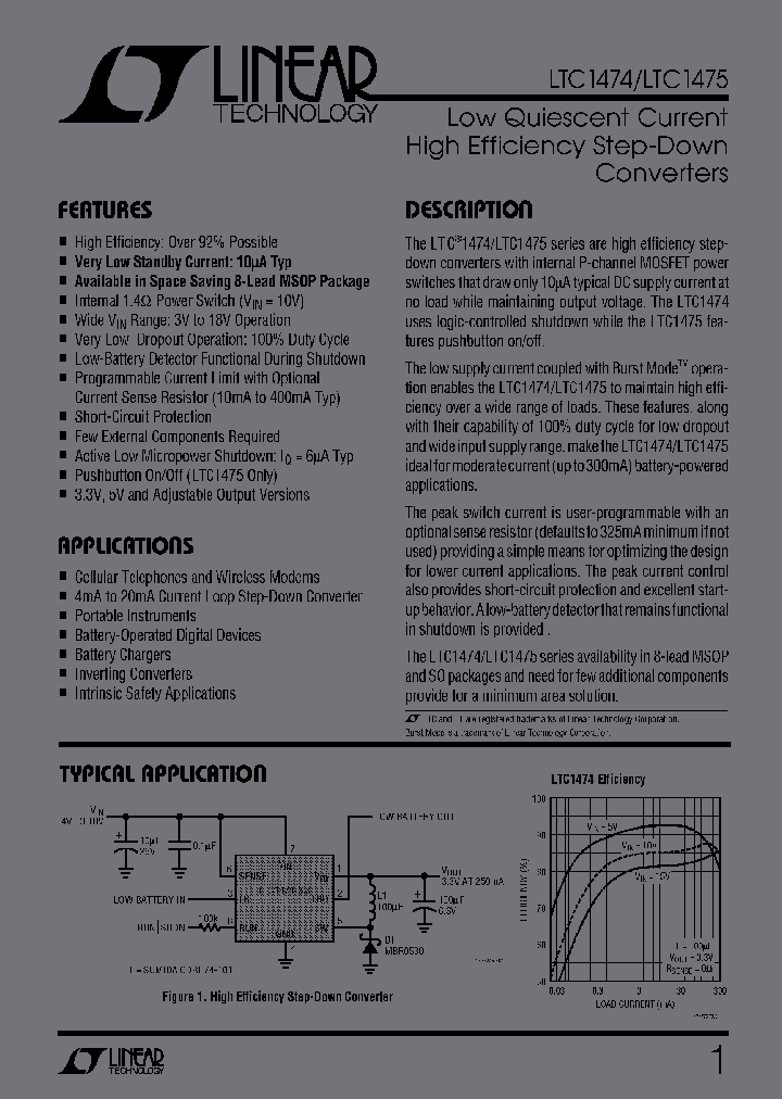 LTC1474CS8TRPBF_6132601.PDF Datasheet