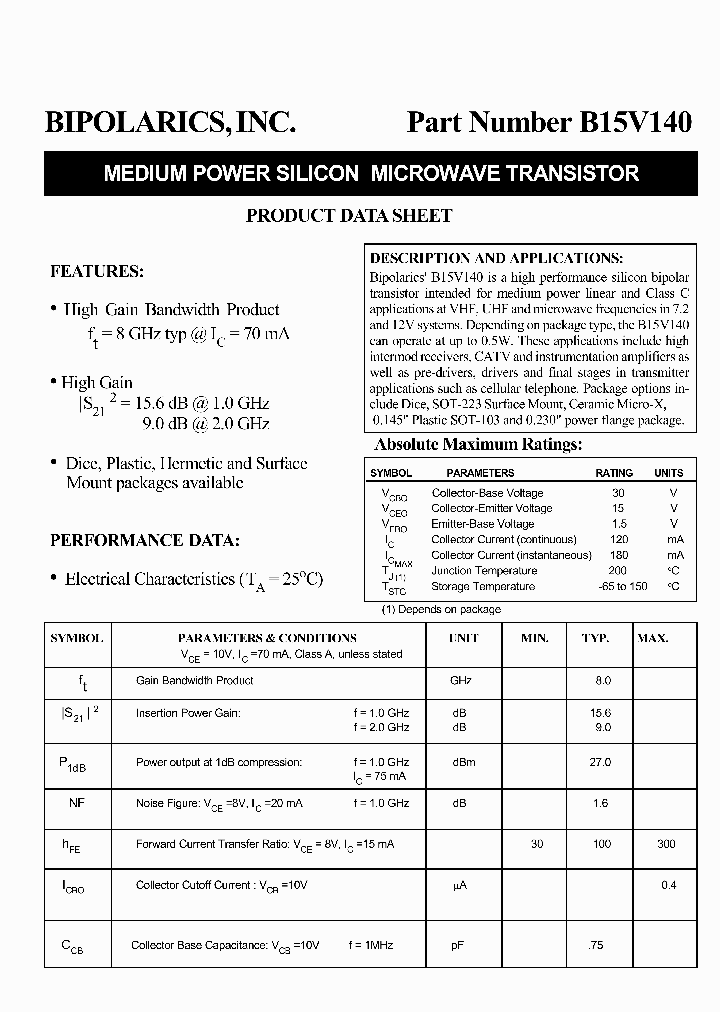 B15V140_6136514.PDF Datasheet