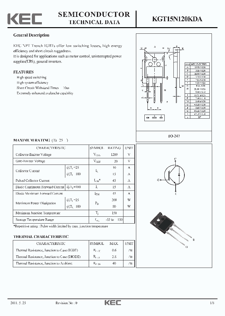 KGT15N120KDA_6140329.PDF Datasheet