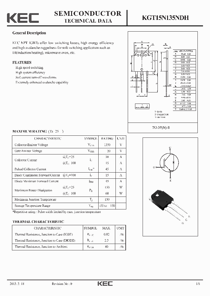 KGT15N135NDH_6140330.PDF Datasheet