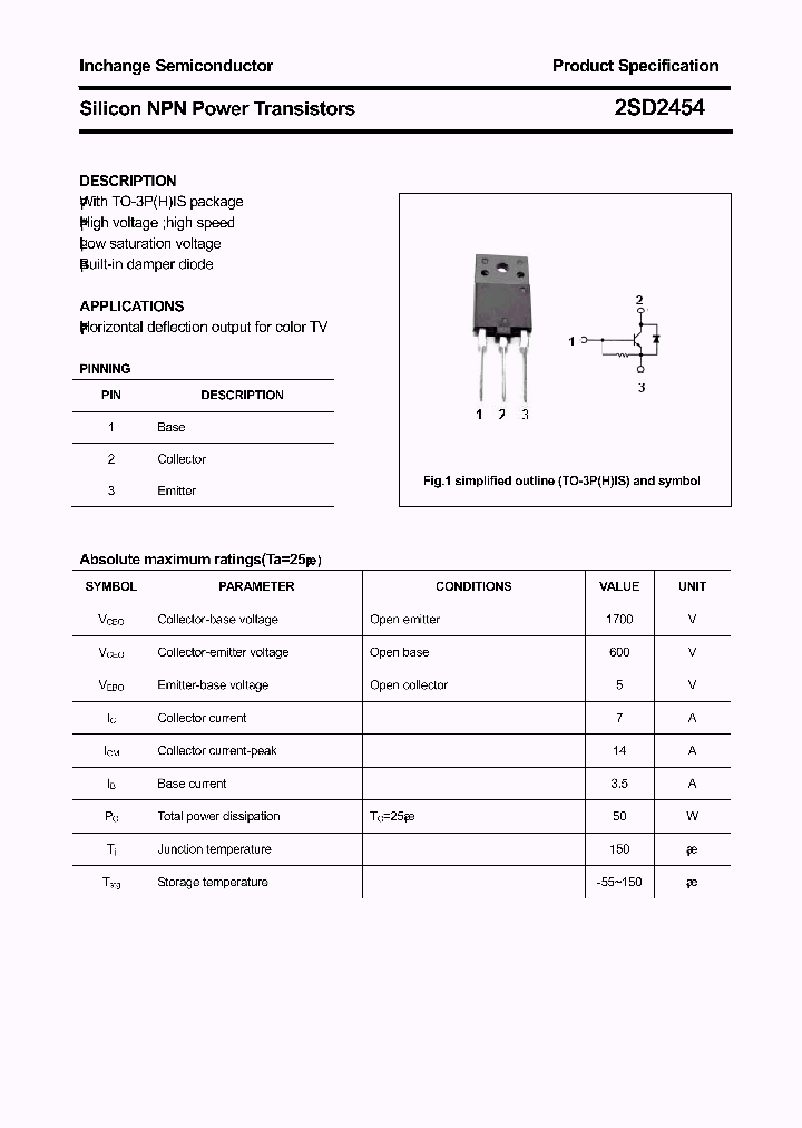 2SD2454_6140924.PDF Datasheet