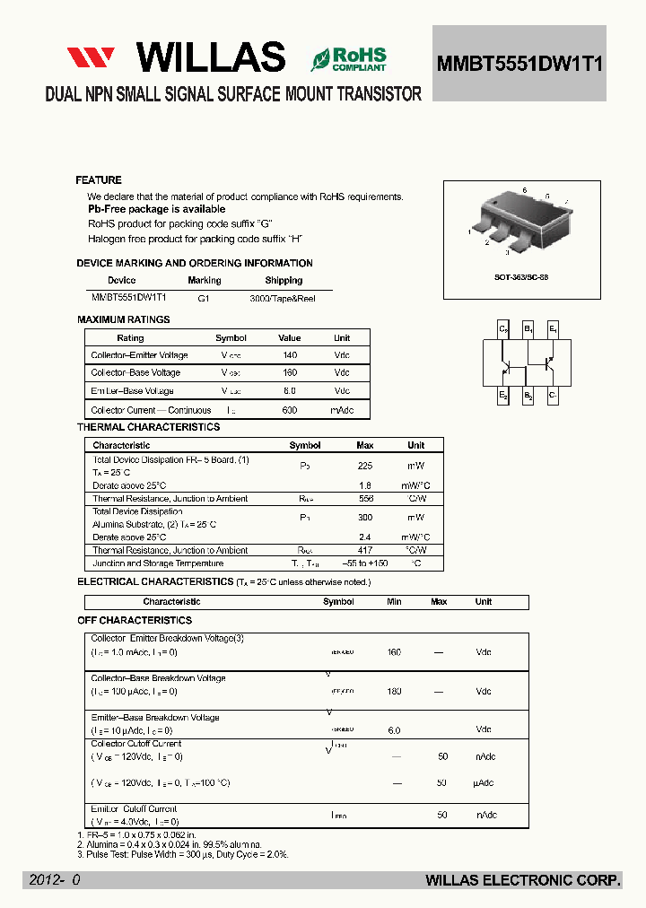 MMBT5551DW1T1_6140799.PDF Datasheet