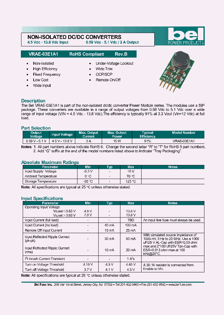 VRAE-03E1A1_6148501.PDF Datasheet