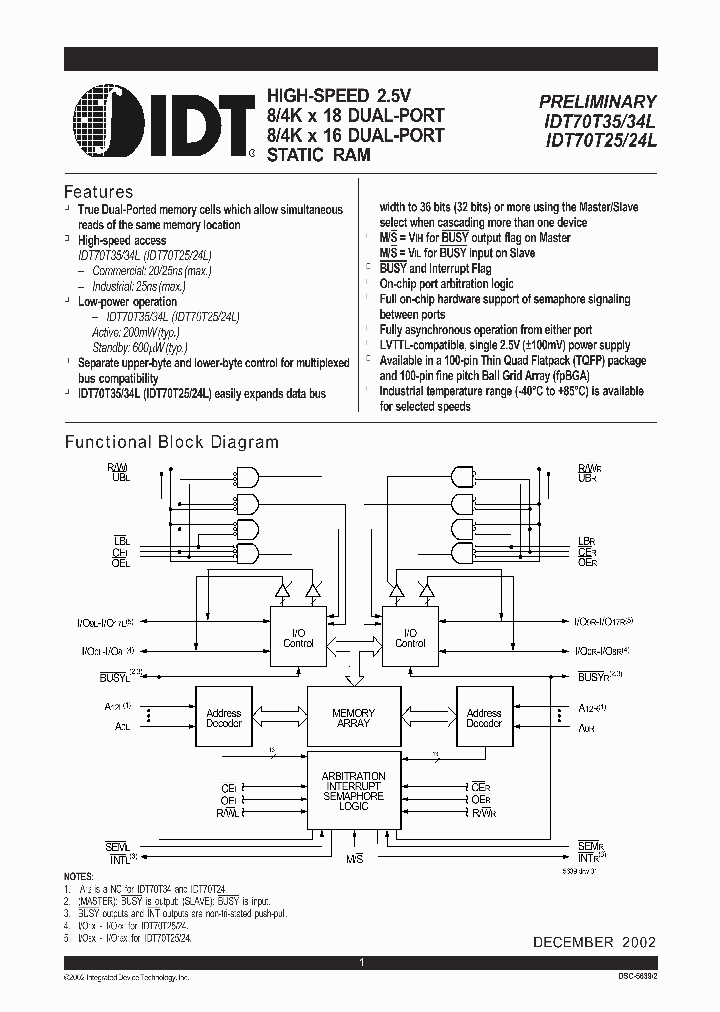 IDT70T35L25BFI_6152132.PDF Datasheet