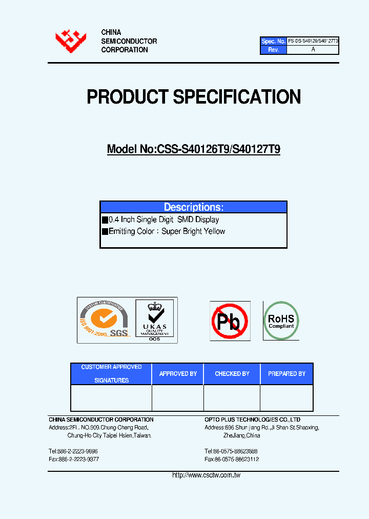 CSS-S40127T9_6155622.PDF Datasheet